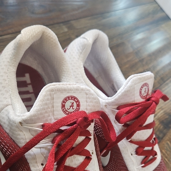 Nike Alabama Football Roll Tide Crimson and White Sneakers - Picture 3 of 10